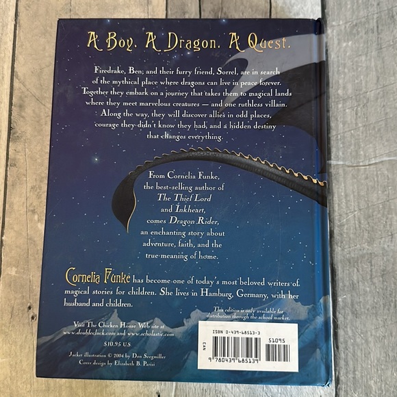 Dragon Rider By Cornelia Funke First American Edition Hardcover Book - Picture 4 of 9